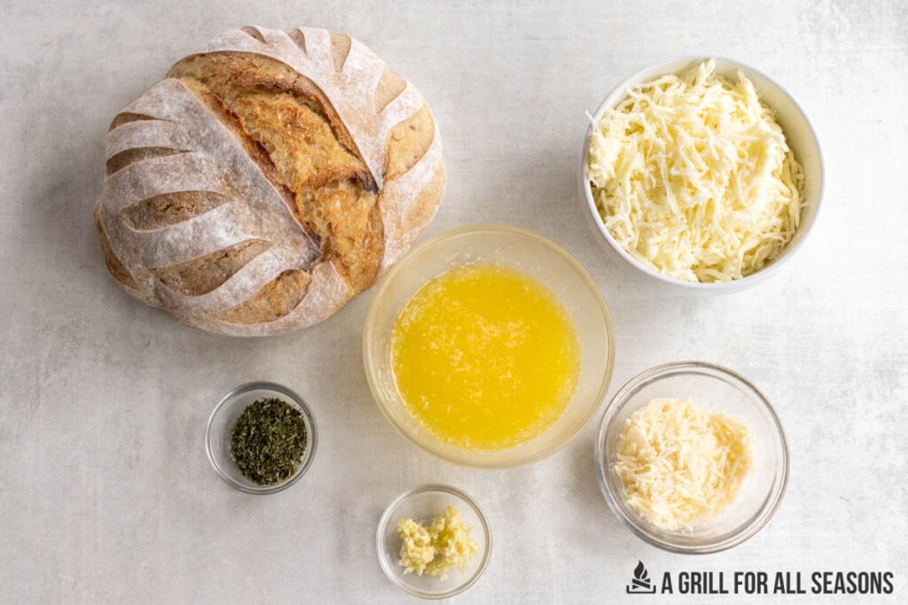 ingredients in bowls