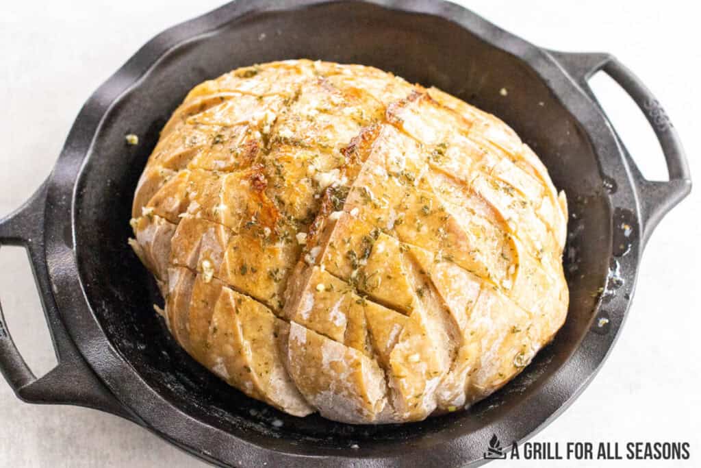 butter mixture added to bread