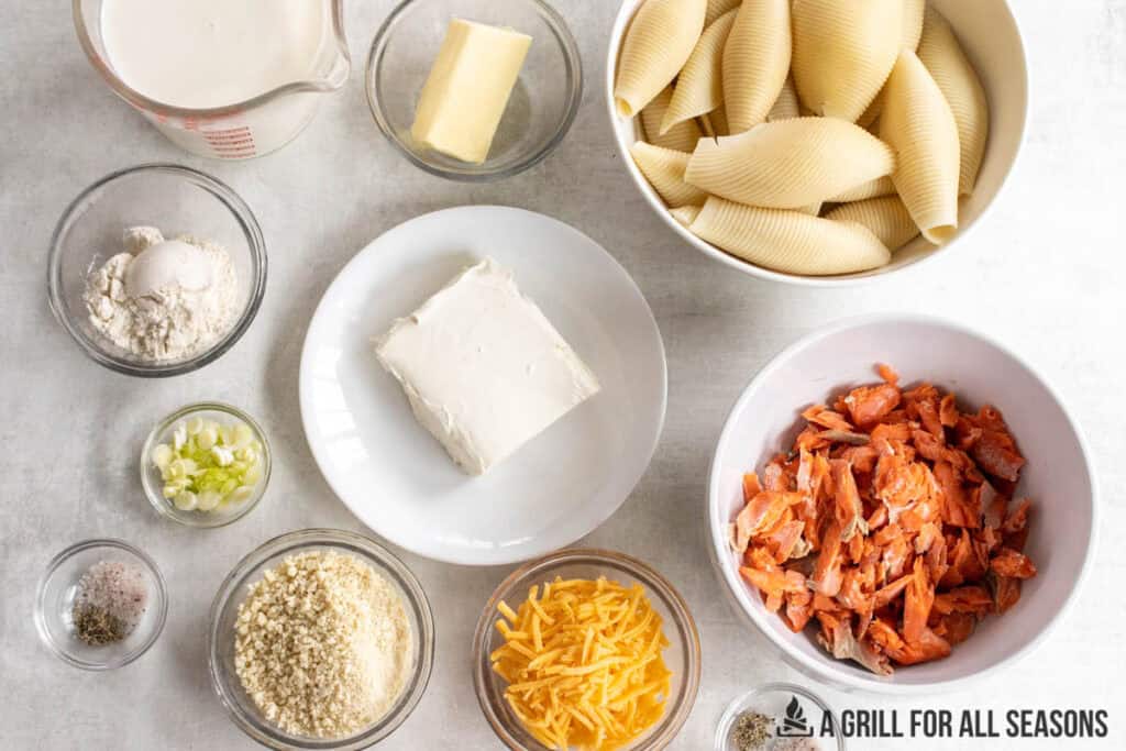 ingredients in bowls