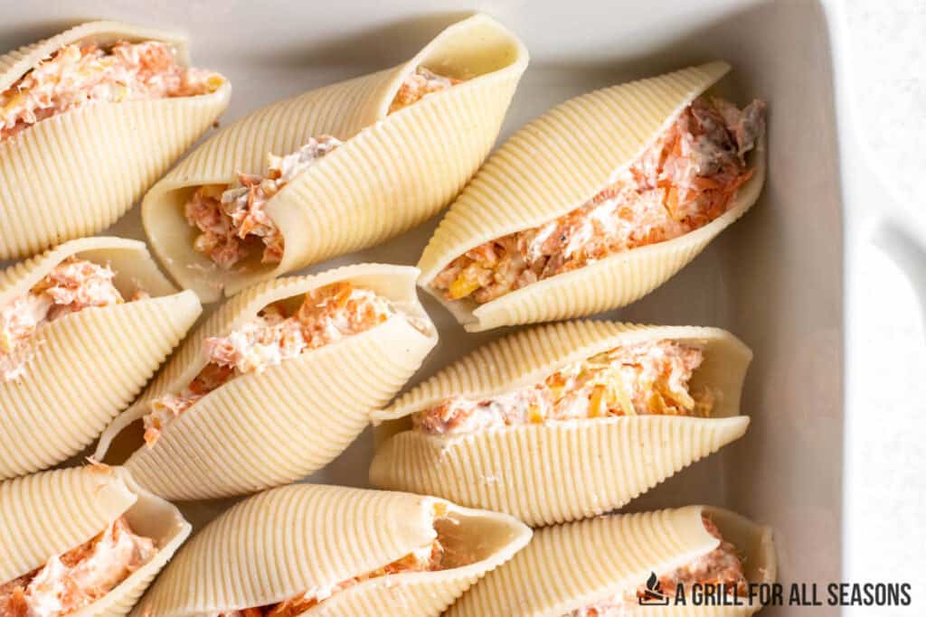 filling added to pasta