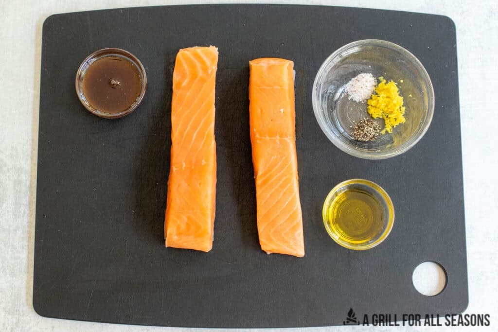 ingredients on cutting board