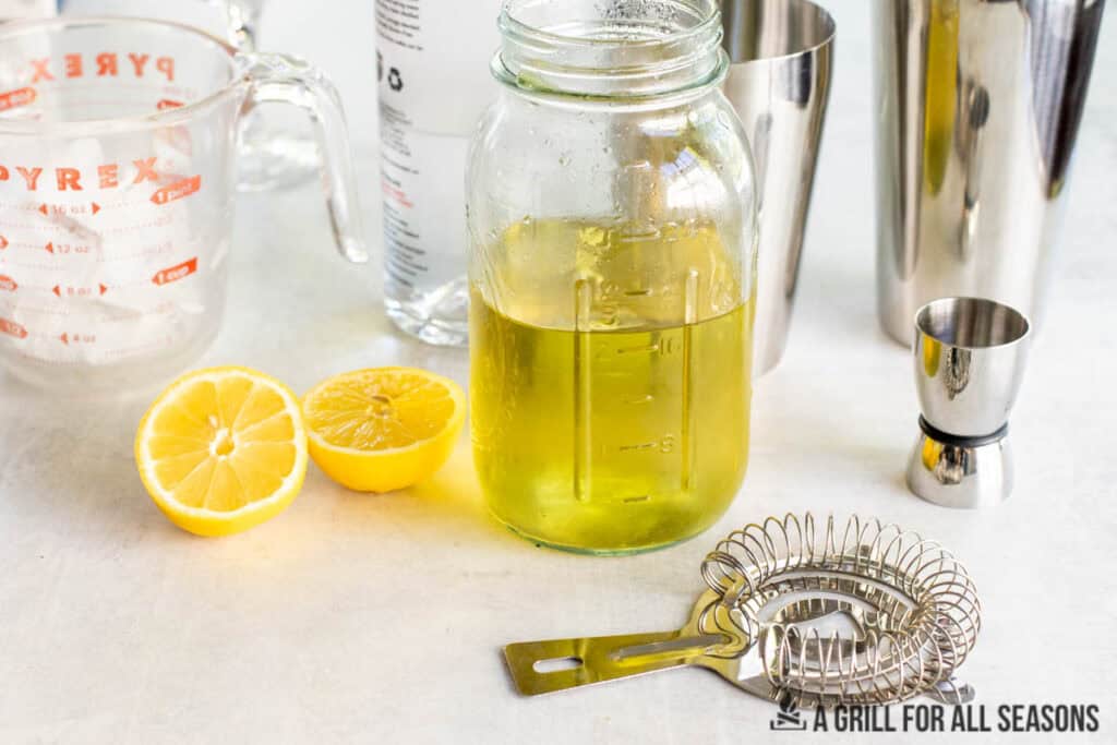 ingredients in bottles and jars