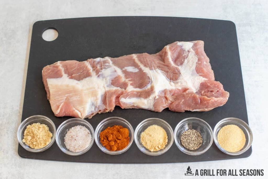 ingredients on cutting board