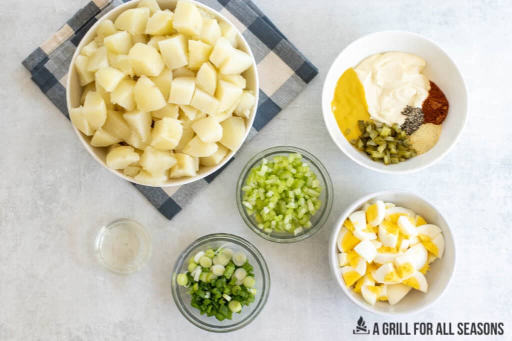 ingredients in small bowls