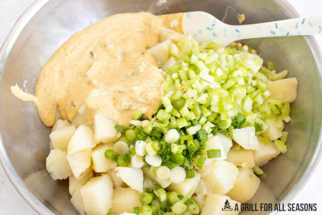 ingredients added to bowl