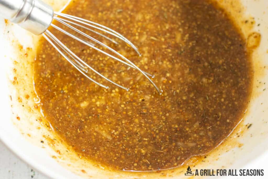 mixed marinade in bowl